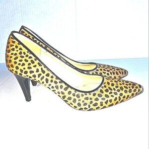 Massimo Baldi Italian Hair Leapord Pumps